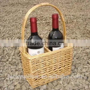 Willow Drinks Baskets, ,Glass Divider Basket,wicke Bottle Carrier Basket thumbnail-3