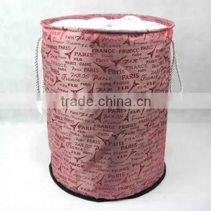 Household Organizer Round Storage Basket With Rope Handles thumbnail-1