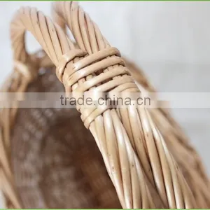 Durable Wicker Gift Basket Boat Shape Cane Basket With Handle thumbnail-4