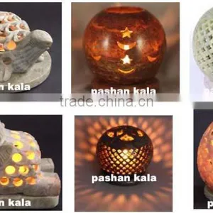 Soapstone Candle Holder Ball thumbnail-1