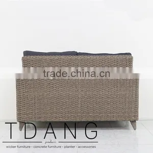 Tropiton Wicker Conversation Bench - Vietnam Poly Rattan thumbnail-4