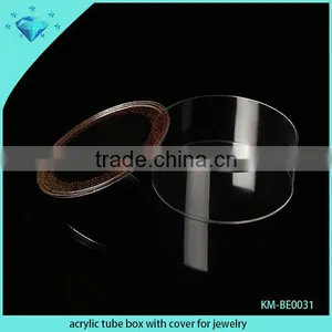 Acrylic Tube Box With Cover for Jewelry thumbnail-1
