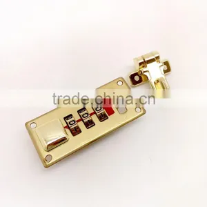 Combination Number Lock With Hasp for Pilot Case, Combination Lock With Push Buttom for Suitcase, Right Hand thumbnail-3