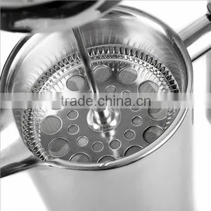 Stainless Steel French Press Coffee&tea Plunger Top Quality Espresso and Tea Maker Includes 6 Filters thumbnail-3