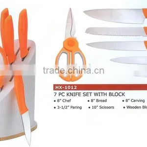 7pc Knife Set With Block thumbnail-1