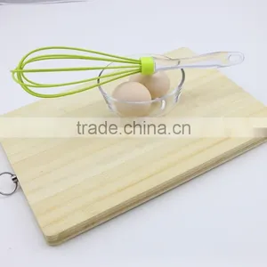 Soft Acrylic Handle Light Green Silicone Egg Whisk thumbnail-2
