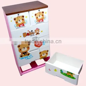 Storage Cabinet Plastic 5 Drawer Baby Plastic Drawer thumbnail-2