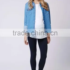 Maternity Leggings Plain Dyed Bulk Wholesale Custom Leggings for Pregnant Clothing thumbnail-4