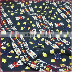 Colorful China Design Shining Poly Embroidery Cotton Lace Fabric for Dress/ Tops thumbnail-2