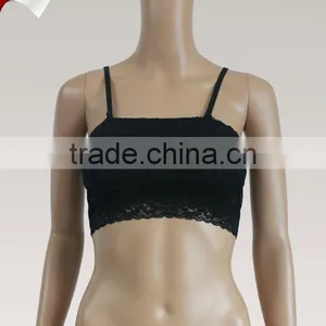 2014 Latest Sexy Lace Ladies Bandeau Bra With Paded thumbnail-1