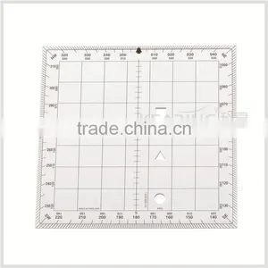 Kearing, Flexible Plastic Square Plotter, Transparent Square Protractor With 1.0mm Thickness, for Nautical Pilot Training #KPP-5 thumbnail-1