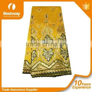 2017 Hot Wedding Dress Lace Indian Raw Silk George Lace Fabric GP0060 thumbnail-2