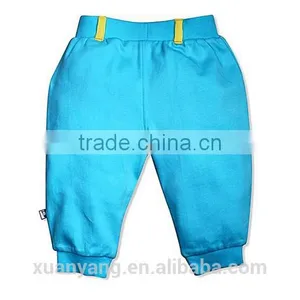 New Arrival 100% Cotton Stripe And Plain Color Balloon Butique Shorts And Pants thumbnail-3