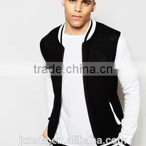 Black Baseball Jacket, Sports Wears Men, Garment OEM thumbnail-1