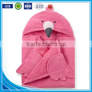 Cuddle Plush Snuggle Custom Cotton Terry Applique Animal Baby Swaddle Blanket Wholesales thumbnail-4