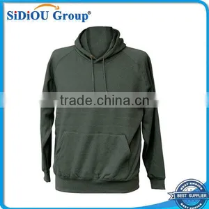 Men's Plain Polyester Cotton Fleece Hoodies thumbnail-1