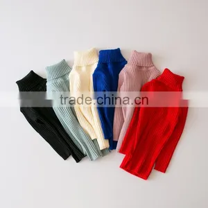 S15228A Korean Style Pullover Knitting Patterns Children Turtleneck Sweater thumbnail-1