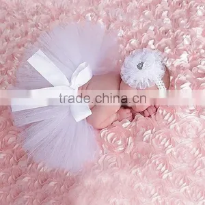 Fashion Design!Lovely White With Straps Tutus Skirt For Girls/Infant thumbnail-1