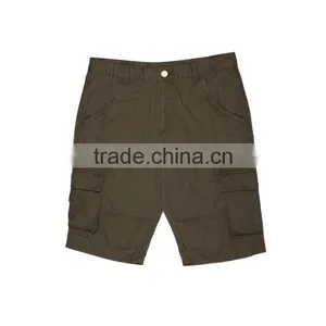 Apparel Factory Fashion Design Army Green Micro Cheap Chino Six Pockets Sports Short Pants thumbnail-3