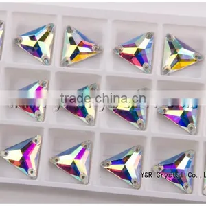 Glass Crystal Stone for Dress Clear AB Sew on Sotne for Dress thumbnail-3