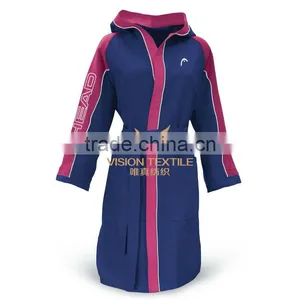 Microfiber Womens Hooded Bathrobe thumbnail-1