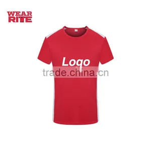 Custom Logo Printing 100% Dry Fit Polyester Football T-shirt thumbnail-5