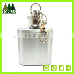 Custom Portable Men's Stainless Steel Wine Flagon Outdoor Travel Hip Flask thumbnail-1
