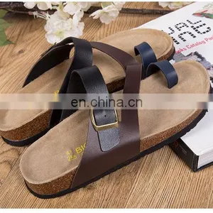 Wholesales Men Beach Slipper Mayari Black Birko-flor Slippers thumbnail-4