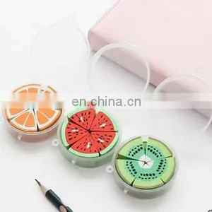 10 PC/box Creative Cartoon Stationery Lovely Fruit Eraser Learn Office The School Supplies thumbnail-1