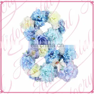 Aidocrystal Floral Letter & Wedding Decor Handmade Name Hanging Wall Decor Flower Letter thumbnail-1