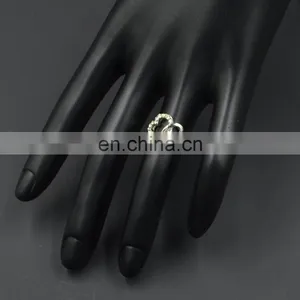 MCR-0008 In Stock Fashion Wedding Wholesale Latest Double Heart Design Ring for Girls thumbnail-4