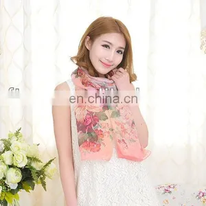 Popular Summer Scarf Fashion Style Chiffon Sillk Scarf thumbnail-4