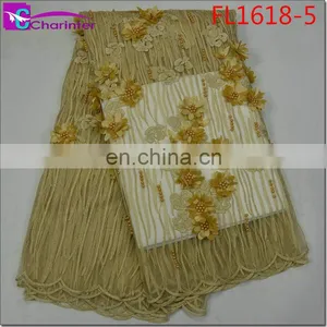 High Quality Women Dress African Lace Fabrics FL1618 thumbnail-6