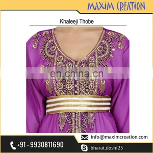 Moroccan Khaleeji Thobe With Exclusive Embroidery Design Perfect For Any Occasion 6561 thumbnail-2