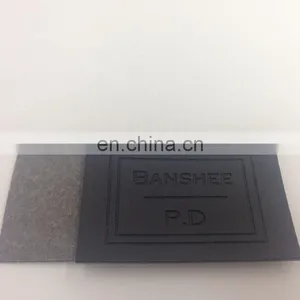 Custom Fashion Collection Shiny PU Metal Logo Tags Fake Designer Jeans Labels Leather Patches For Luggage Handbag Clothing Pants thumbnail-5