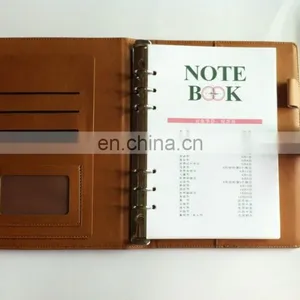 Paper Print School Spiral Leather Custom Notebook thumbnail-1