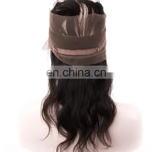Virgin Hair 22.5*4*2 360 Frontals 360 Lace Band Frontal thumbnail-2