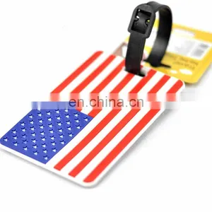 Custom Soft Pvc Travel Baggage Bag/handbag Tag/silicon Rubber Luggage Tag thumbnail-2