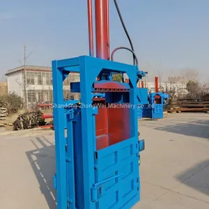 Vertical Hydraulic Cardboard Baler for Sale PLC Control Full Automatic Hydraulic Waste Paper Carton Baler thumbnail-2