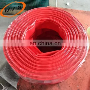 6 Inch Pvc Irrigation Lay Flat Hose Orange 4 Bar Working Pressure thumbnail-3