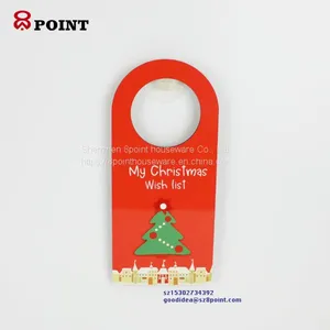 Hardboard MDF Knock Reminder Hanging Tags Restaurant Door Display Hanger thumbnail-1