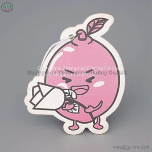 Eco-friendly Perfume Hanging Carton Animal Paper Car Air Freshener With Customized Logo thumbnail-1