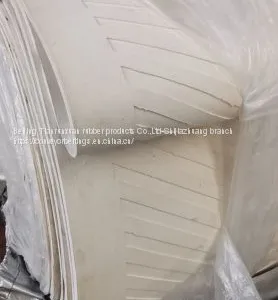 White Conveyor Belt Debossed Chevron Conveyor Belt for Food thumbnail-2