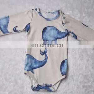 Wholesale Newborn Baby Long Sleeve Cotton Animal Printed Baby Clothing Romper thumbnail-1