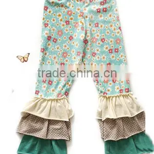 2014 Hot Sale! Cheap Baby Girl's Cotton Pants For Kids Ruffle Pants Girls Ruffle Leggings Childrens Boutique Clothing thumbnail-4