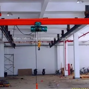 2T Span 12m Suspended Single Girder Eot Crane Remote Control Single Speed,Electric Hoist Suspension Crane thumbnail-1