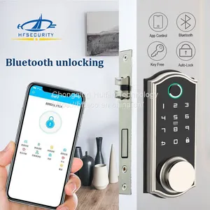HFSecurity BP03 Biometric Remote Control Bluetooth Fingerprint Door Lock thumbnail-1
