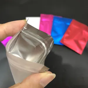 Custom Printed Food Mini Colored Zip Lock Aluminium Moisture Barrier Bag thumbnail-3