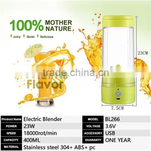 Mini Travel Blender/400ml Travel Juice Blender BPA Free/Multi-functional Fruit Processor Blender thumbnail-3