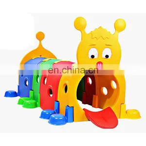 High Quality Kindergarten Funny Elf Plastic Tunnel Play Toy Amusement Park Game Children Indoor Playground Equipment for Sale thumbnail-1